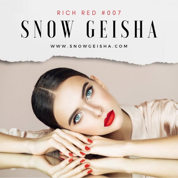 NWT Snow Geisha Skincare Luxury Lipstick, RICH RED - Picture 3 of 4